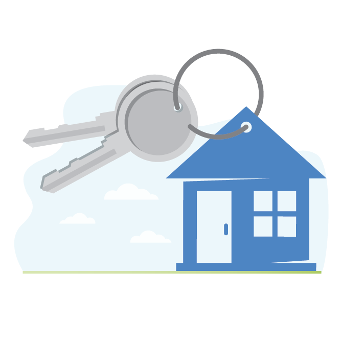 Image of house with keys